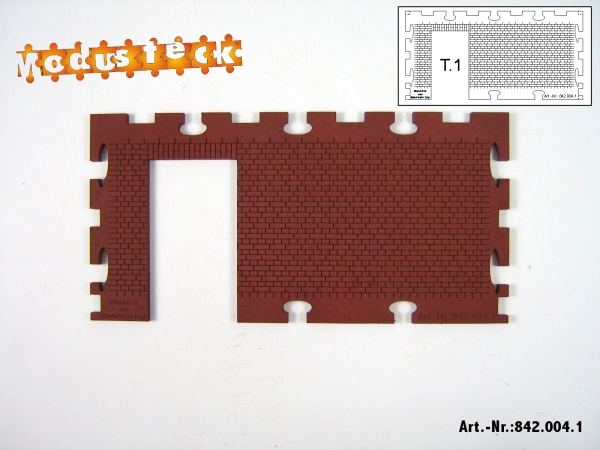 0 Gebäude Kreuz- Blockverband Element 1   120x 60