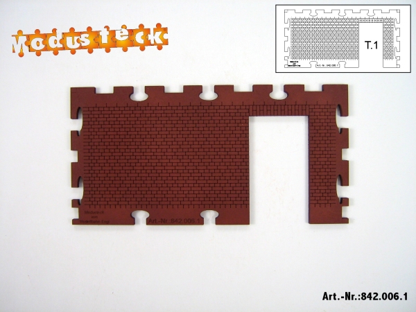 0 Gebäude Kreuz- Blockverband Element 1   120x 60