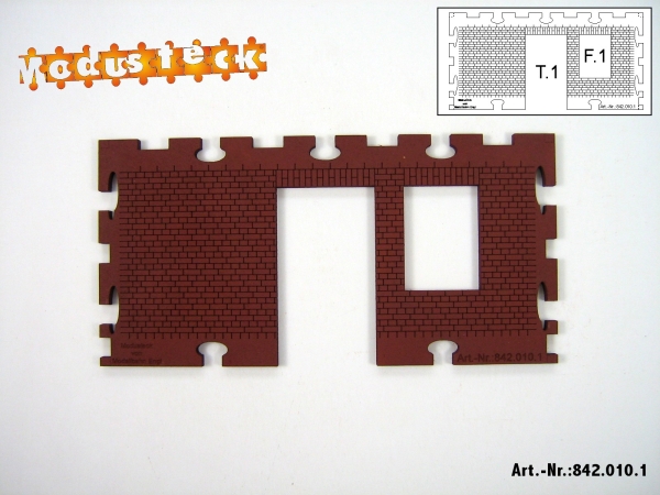 0 Gebäude Kreuz- Blockverband Element 1   120x 60