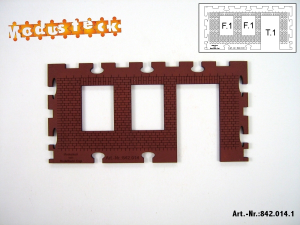 0 Gebäude Kreuz- Blockverband Element 1   120x 60