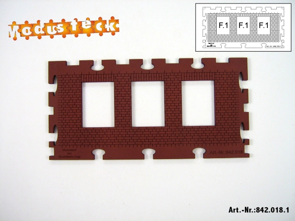 0 Gebäude Kreuz- Blockverband Element 1   120x 60