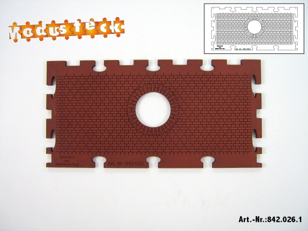 0 Gebäude Kreuz- Blockverband Element 1   120x 60