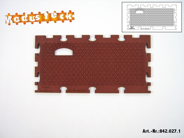 0 Gebäude Kreuz- Blockverband Element 1   120x 60