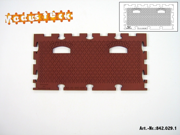 0 Gebäude Kreuz- Blockverband Element 1   120x 60