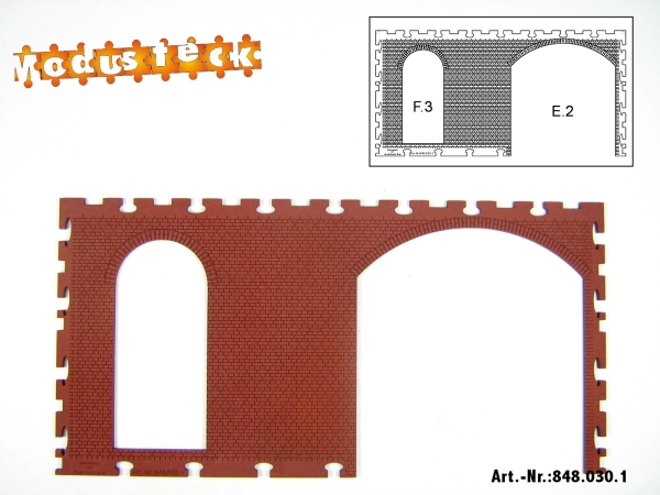 0 Gebäude Kreuz- Blockverband Element 4   120x 240