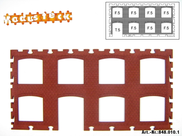 0 Gebäude Kreuz- Blockverband Element 4   120x 240