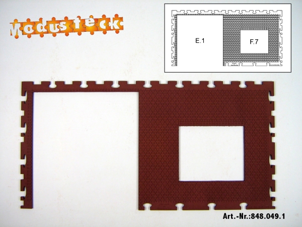 0 Gebäude Kreuz- Blockverband Element 4   120x 240