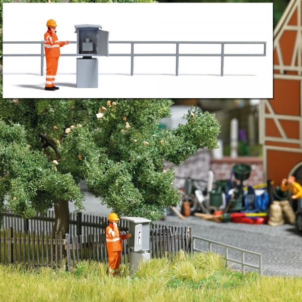 H0 Geländegestaltung Signalfernsprecher DB, Geländer, Figur DB, Signalfernsprecher, etc............................................................................................