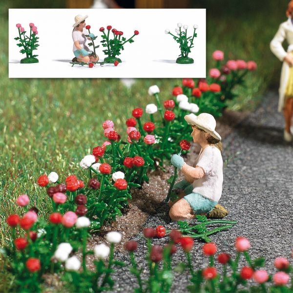 H0 Ausschmückung Rosenpflückerin, Figur, Strohhut, etc..............................................................................................................