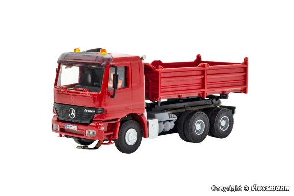 H0 CarMotion LKW Funktionsmodell Basis- Start- Set MB Actros, 3A, Muldenkipper mit Rundumleuchten, rot, etc.........................................................