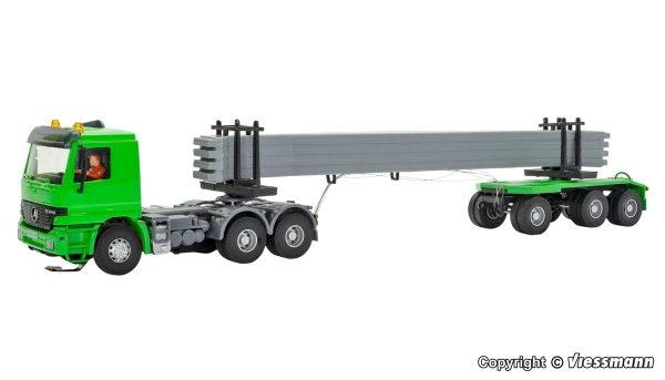 H0 CarMotion LKW Funktionsmodell MB Actros, 3A, Zugmaschine mit Betonteilen, mit Rundumleuchten, etc..................................