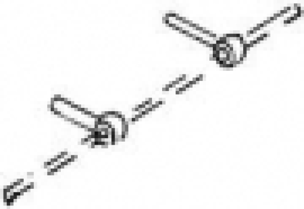 H0 Zurüstteile BS MS Griffstangenhalter mittel ohne Ansatz, St.20x