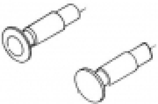 H0 Zurüstteil BS Hülsenpuffer,  feststehend,  D=4,3mm, St.4x