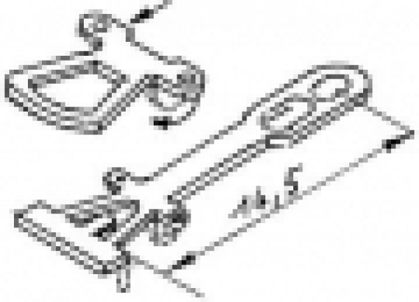 H0 Zurüstteil BS MS Kupplung geätzt,  14,5mm,  St.2x