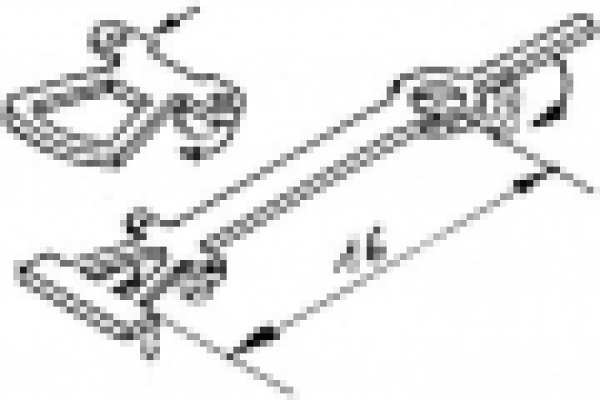 H0 Zurüstteil BS MS Kupplung geätzt,  L= 16mm,  St. 2x