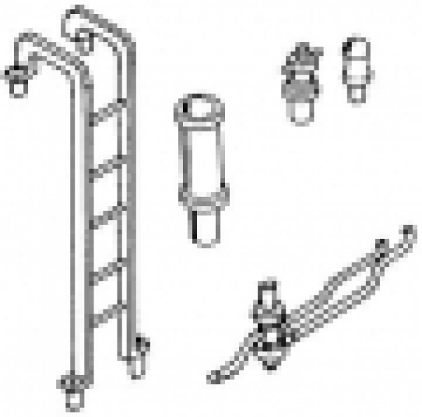 H0 Zurüstteil D BS MS Aufstiegsleiter zum Motorvorbau V 20 und Zurüstteilen