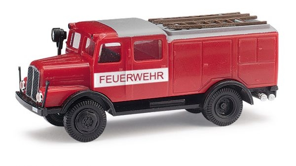 H0 D DDR LKW ESPEWE IFA S4000 TLF, Feuerwehr, mit Bachbinde, etc...............................................................