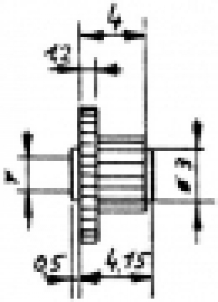 Ersatzteil Kunststoff- Stufenzahnrad,  Zähne 10/ 15,  Bohr.2,04mm,  Zahnbr.1,2/..,