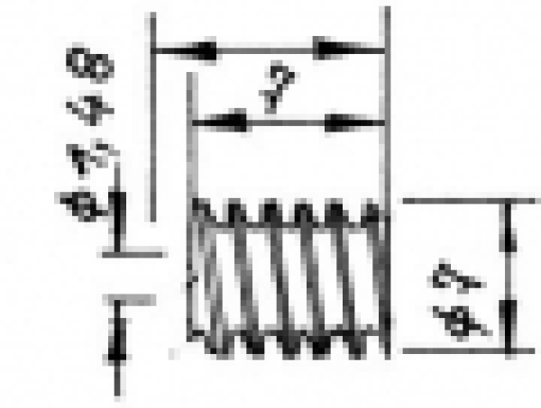 Ersatzteil Messing- Schnecke,  Bohr.1,48mm,  Länge 7mm,