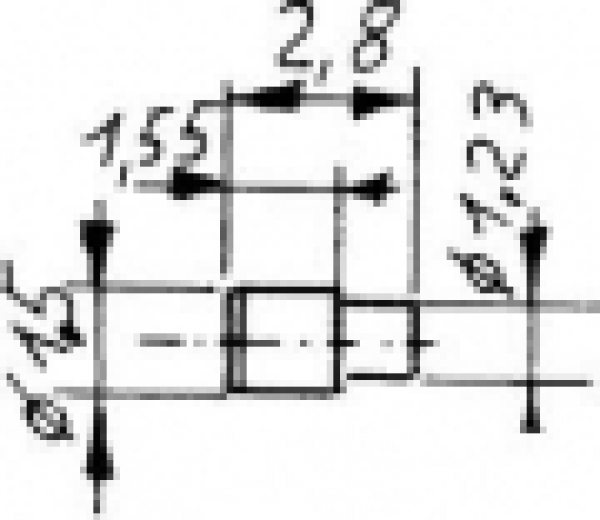 Ersatzteil Bolzen für Zahnräder  Stahl D=1,5mm,