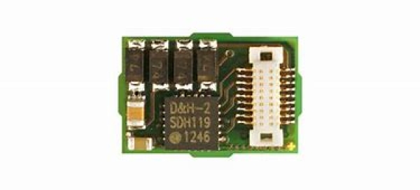 Elektro Funktionsdecoder FH18A, Next18, DCC,  SX2,  AC- analog, 9,7x 8,9x 1,5mm, 1A, 30V,  Lichtausgang dimmbar,  etc... - Kopie