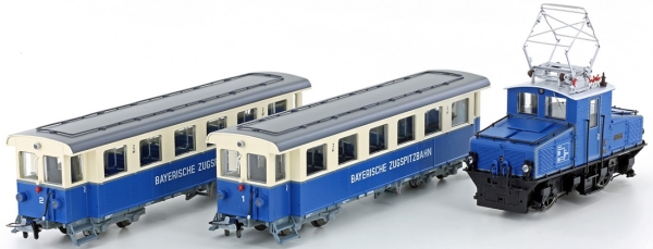 H0m D PRI Zugspitzbahn, Lok AEG L=78mm , Wagen 4A L= 128mm, Ep.V/ VI, etc........................................................................................................