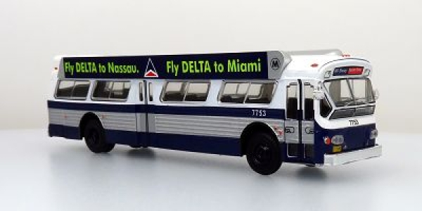 H0 LKW Reisebus 1980 FLEXIBLE 53102: MTA New York, blue/ white, 2A, etc....................................................