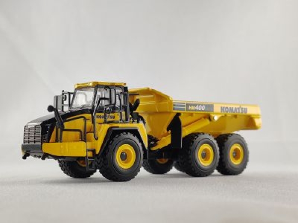 H0 LKW Komatsu HM 400- 5, Knicklenker- Muldenkipper, gelb, etc...................................................................