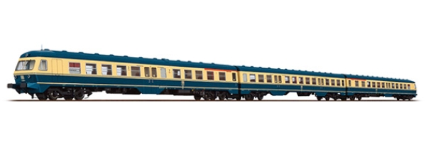 H0 D DB Dieseltriebwagen BR 614/ 914, 3teilig, Nr.614 080, 4A Ep.IV, Mint grau, etc.............................