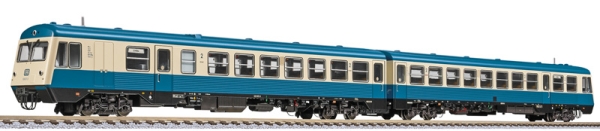 H0 D DB Dieseltriebzug BR 628.0, 628 001-0, 628 011- 9, Kl.2, 4A, Ep.IV, ozeanblau- beige, L=511mm, R=360mm, " Lindau ", etc...............................................