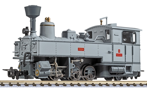 H0e A PRI Dampflokomotive Typ U, Ep.VI, L=92mm, grau, etc.......................