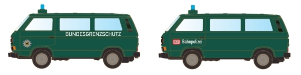 N D BRD Bus VW T3 Set 2x, 2A, Ep.IV- V, BGS, Bahnpolizei, etc................................